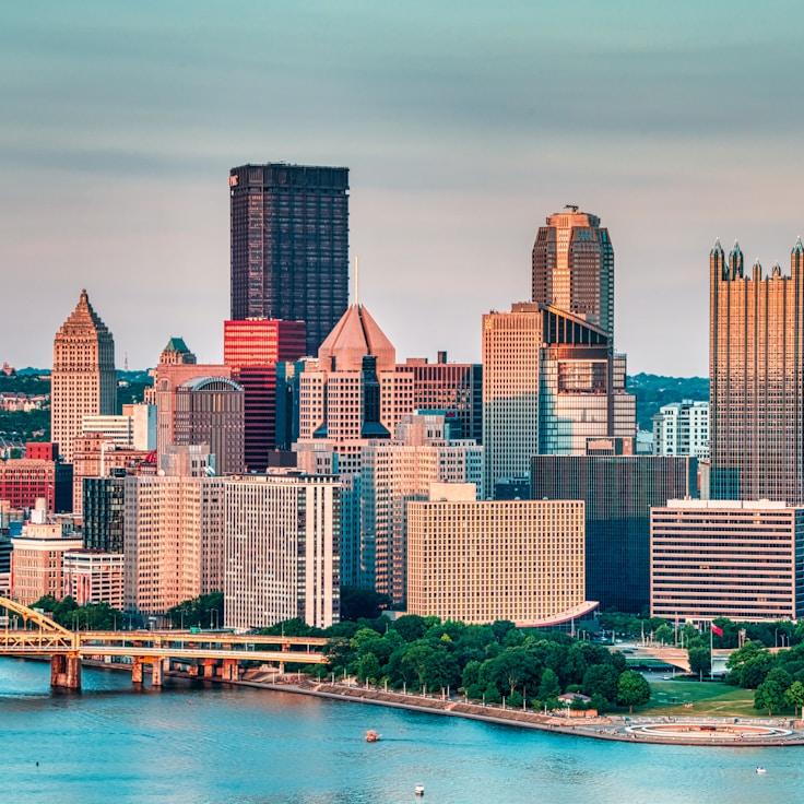 City skyline in Madrid, Spain